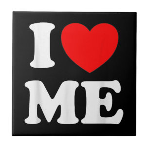 Ich Liebe mir, ich habe Rotes Herz, ich Liebe mich Fliese