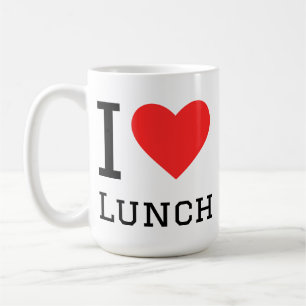 Ich liebe Mittagessen Kaffeetasse