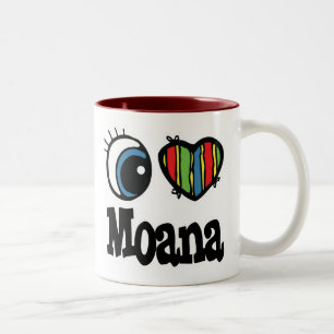 Ich liebe Moana Zweifarbige Tasse