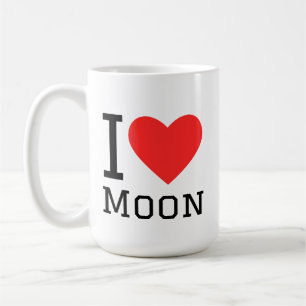 Ich liebe Mond Kaffeetasse