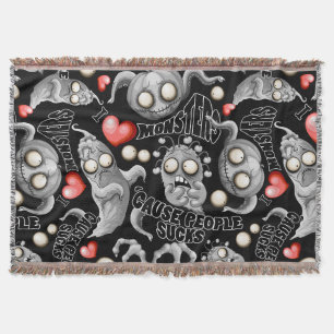 Ich Liebe Monster, weil Leute Ist zum Kotzen sind Decke