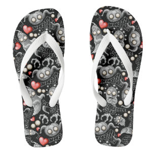 Ich Liebe Monster, weil Leute Ist zum Kotzen sind Flip Flops