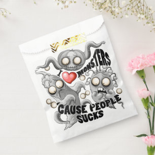 Ich Liebe Monster, weil Leute Ist zum Kotzen sind Geschenktütchen
