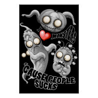 Ich Liebe Monster, weil Leute Ist zum Kotzen sind