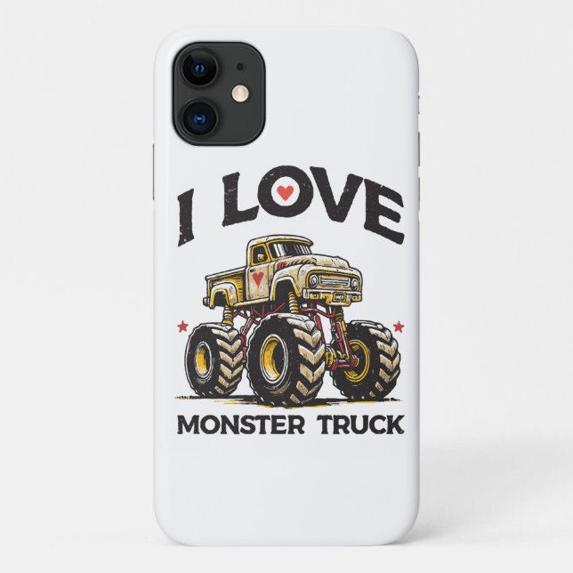 Ich liebe Monstertruck Case-Mate iPhone Hülle (Rückseite)
