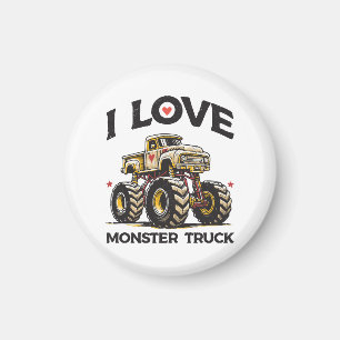 Ich liebe Monstertruck Magnet