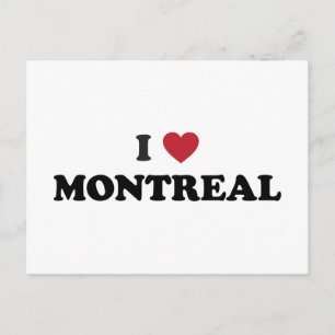 Ich liebe Montreal Kanada Postkarte