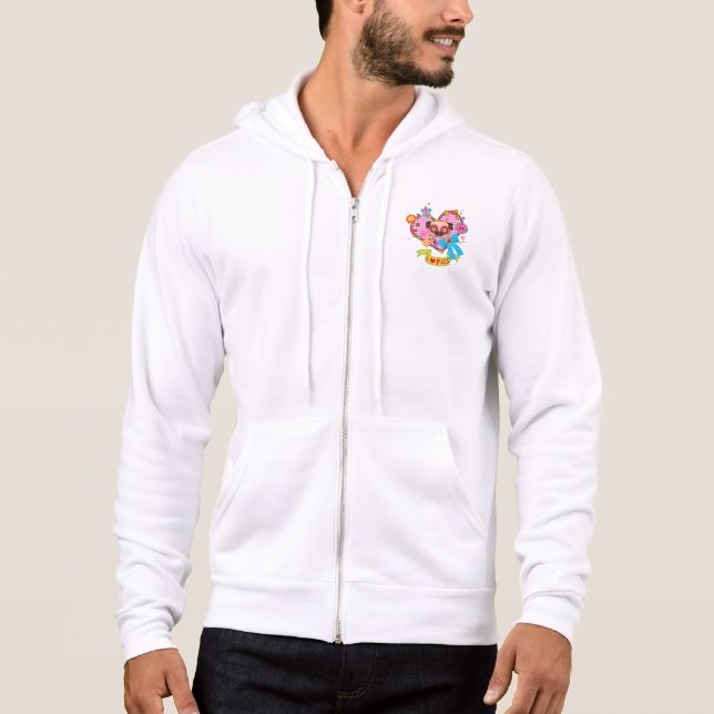 Ich Liebe Möpsen! Hoodie (Vorderseite)