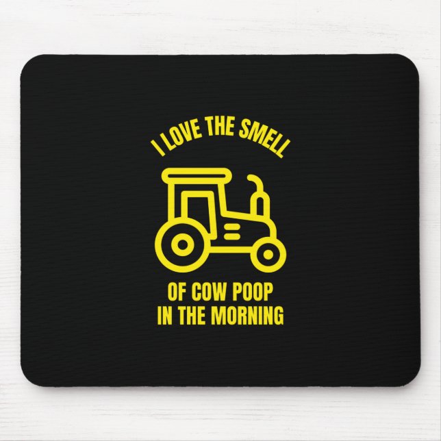 Ich Liebe morgens den Geruch von Kuh kackend Mousepad (Vorne)