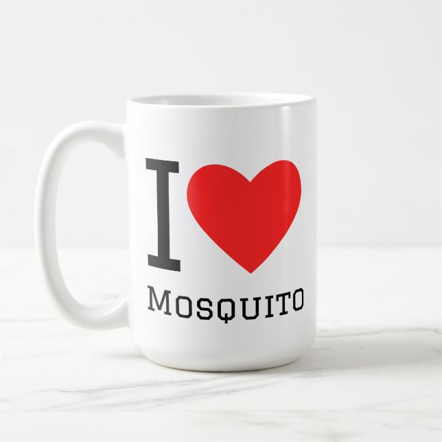 Ich liebe Moskito Kaffeetasse (Links)