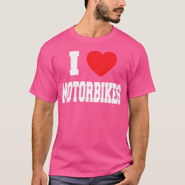 Ich liebe Motorräder T-Shirt (Vorderseite)