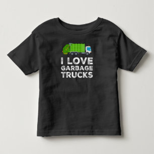 Ich Liebe Müllwagen für Kleinkinder Langschlauch Kleinkind T-shirt