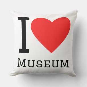Ich liebe Museum Kissen