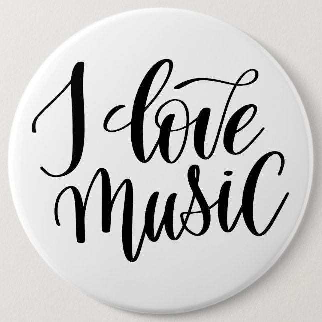 Ich liebe Musik Button (Vorderseite)