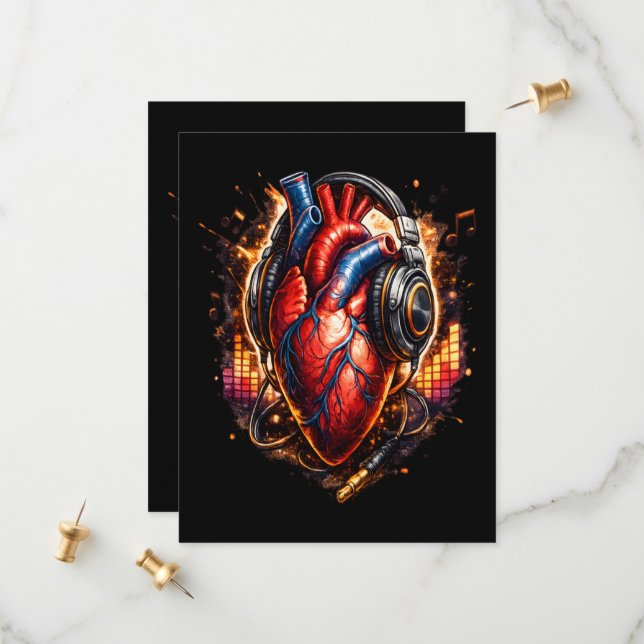 Ich liebe Musik Save The Date (Vorderseite/Rückseite Beispiel)