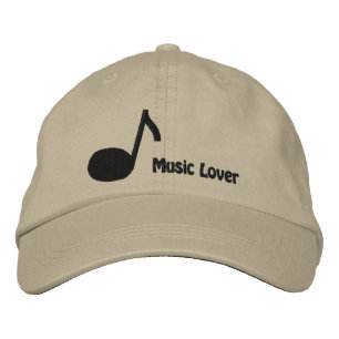 Ich liebe Musik Stickerei Mütze Bestickte Baseballkappe