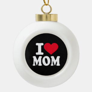 Ich liebe Mutti Keramik Kugel-Ornament