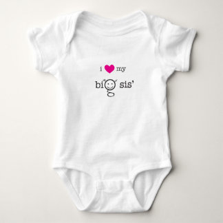 Ich Liebe My Big Sis' Baby Strampler