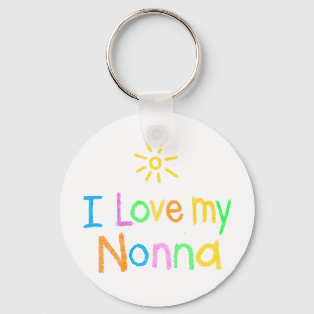 Ich Liebe My Nonna Schlüsselanhänger (Vorderseite)