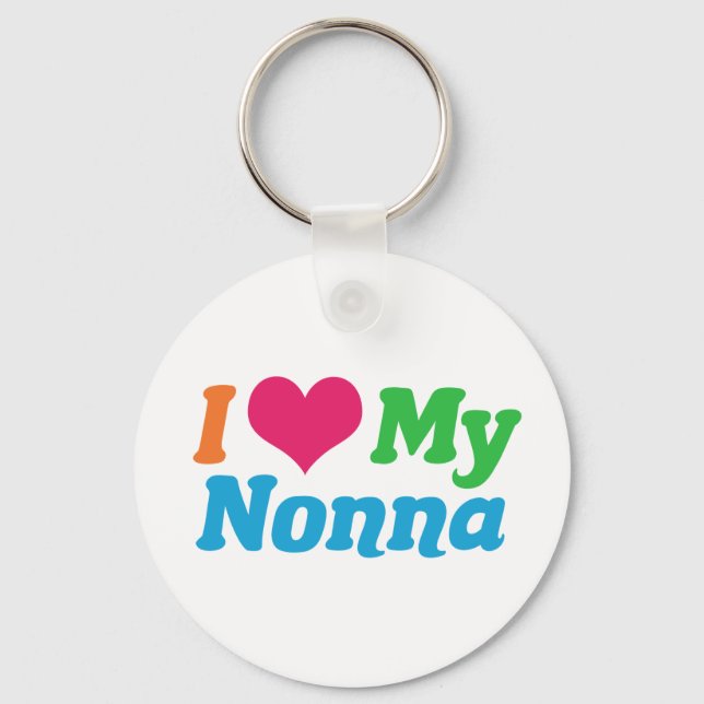 Ich Liebe My Nonna Schlüsselanhänger (Vorderseite)