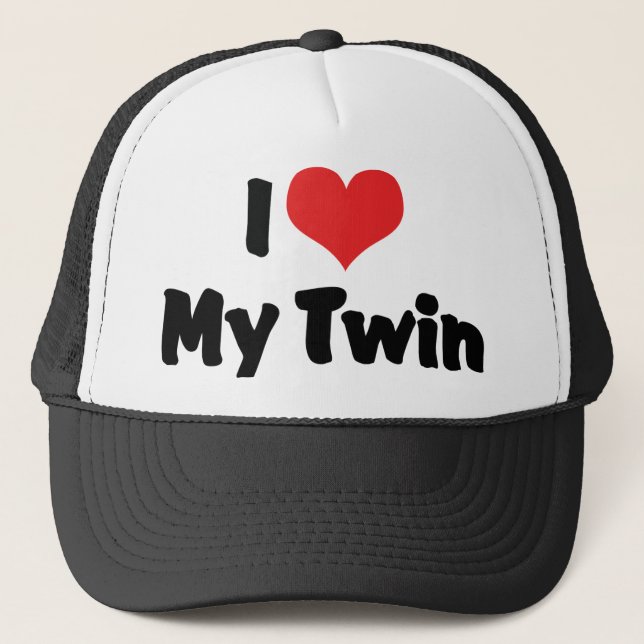Ich Liebe My Twin Truckerkappe (Vorderseite)