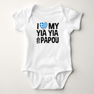 Ich Liebe My Yia Yia und Papou Baby Strampler