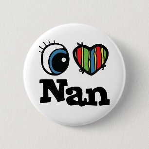 Ich liebe Nan Button
