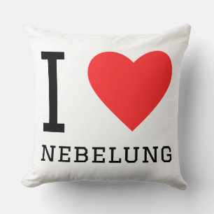 Ich liebe Nebelung Kissen