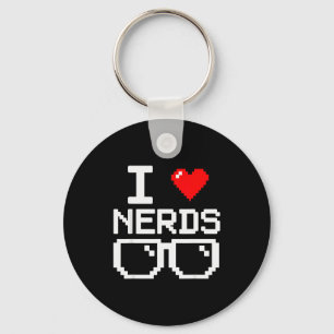 Ich liebe Nerds Ich liebe Nerds für Wissenschaftsb Schlüsselanhänger