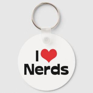Ich liebe Nerds Schlüsselanhänger