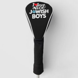 Ich liebe nette jüdische Jungen Juden Hebräer Chan Golf Headcover
