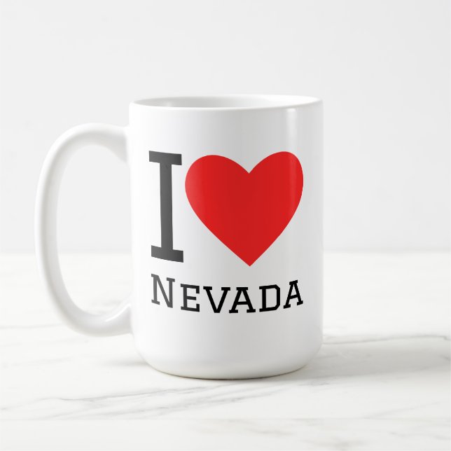 Ich liebe Nevada Kaffeetasse (Links)