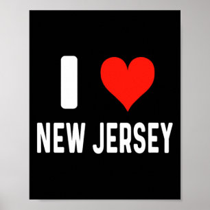 Ich liebe New Jersey - Herz - Reise Urlaub Andenke Poster