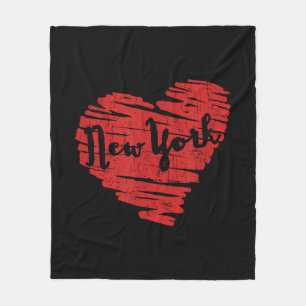 Ich liebe New York Herz NY Fleecedecke