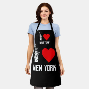 Ich liebe New York Herz T‑Shirt Design Schürze