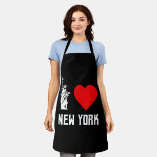 Ich liebe New York Herz T‑Shirt Design Schürze
