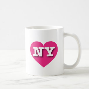 Ich liebe New York - NY hellrosa Herz Kaffeetasse