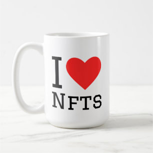 Ich liebe NFTs Kaffeetasse