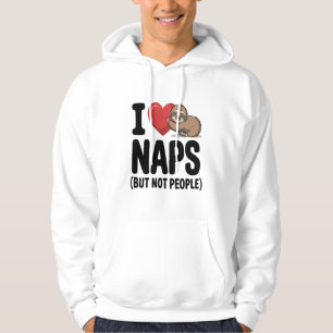 Ich Liebe Nickerchen Süßes Faultier Herz Hoodie