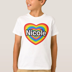 Ich Liebe Nicole. Ich Liebe dir Nicole. Herz T-Shirt