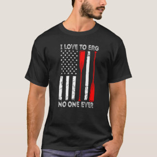 Ich Liebe, niemanden jemals die amerikanische Flag T-Shirt