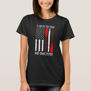 Ich Liebe, niemanden jemals die amerikanische Flag T-Shirt