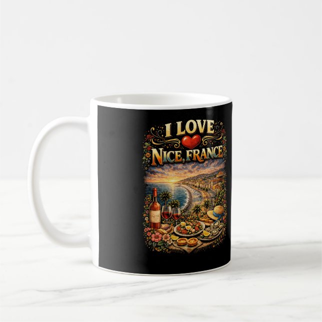 Ich liebe Nizza Kaffeetasse (Links)