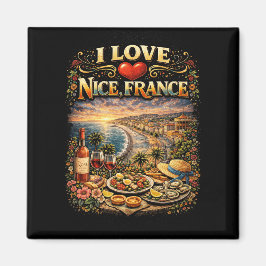 Ich liebe Nizza Magnet