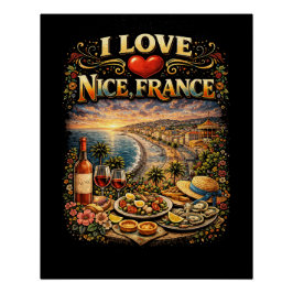 Ich liebe Nizza Poster