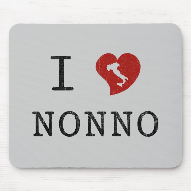 Ich liebe Nonno-Mauspad Mousepad (Vorne)
