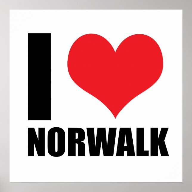 Ich liebe Norwalk Poster (Vorne)
