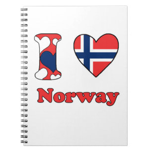 Ich liebe Norwegen Notizblock