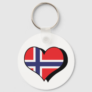 Ich liebe Norwegen Schlüsselanhänger