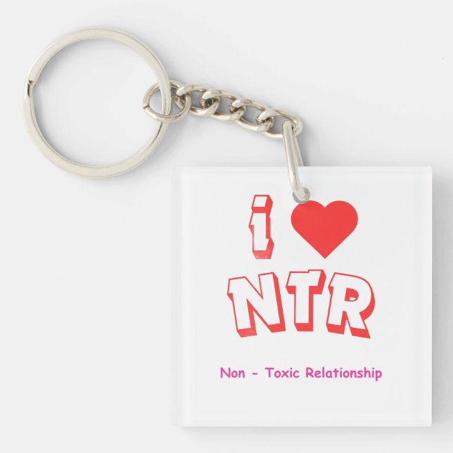Ich liebe NTR Schlüsselanhänger (Vorderseite)